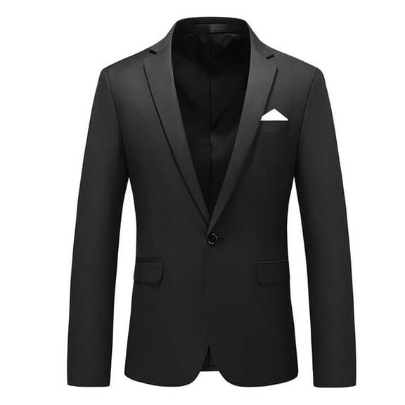 sususu Mens Dress Jacket Blazer,Black Suit for Men,Modern Business Casual Button Suit Jacket Solid Color Slim Fit for Wear and formal Events