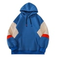 thumbnail image 1 of sususu Mens Hoodies Pullover 3X Oversized Hoodie Pullover Casual Streetwear Long Sleeve Sweatshirt With Hood For Loose Fit Comfort,Blue,M, 1 of 4