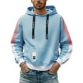 thumbnail image 1 of sususu Mens Hoodies Pullover Graphic Hoodies And Sweatshirts For Comfort And Style For Casual Outings And Active,BU2,XXXL, 1 of 5