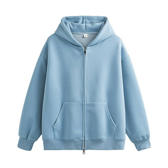 sususu Mens Hoodies Pullover Lightweight Lightweight Zipper Hooded Sweatshirt For Casual Wear And Outdoor Activities,Light Blue,XXL