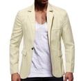 thumbnail image 1 of sususu Mens Lightweight Blazer,Men Clothing,Modern Tailored for Business Attire and formal Evening Events Featuring Classic Lapel Design, 1 of 4