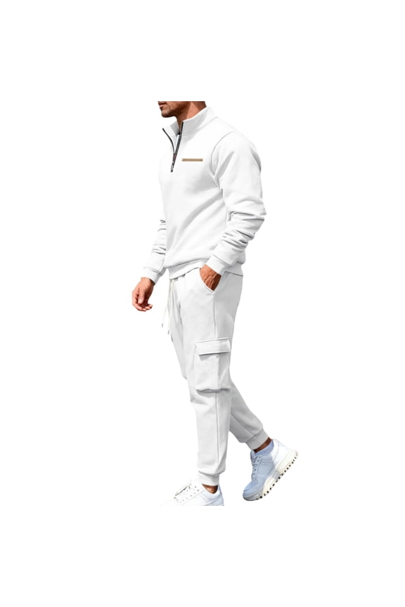 Mens Suits Big And Tall,Modern Business Attire formal Two Piece Suit Set Featuring Tailored Fit Jacket And Trousers for Wedding Events And Corporate Occasions With Classic Design - White