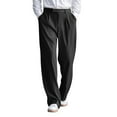 thumbnail image 1 of sususu Mens Sweatpants,Men's Solid Color Casual Dress Pants Comfortable Flat Front Trousers For Business And Daily Wear,Black,L, 1 of 5