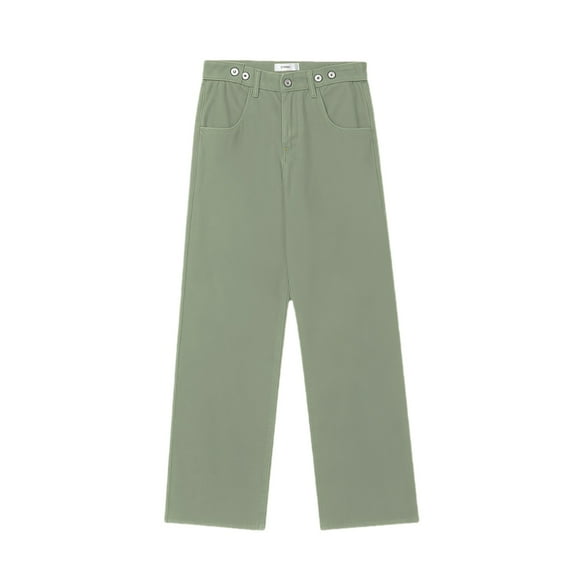 sususu Mens Sweatpants,Men's Stretch Denim Casual Pants Loose Fit Comfortable Oversized Streetwear Jeans Durable Soft Fabric Daily Wear Trousers,Green,L