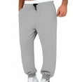 thumbnail image 1 of sususu Mens Sweatpants Open Bottom,Men's Casual Jogger Pants Elastic Waist Soft Breathable Sweatpants Comfortable Trousers For Daily Wear,Grey,XXXL, 1 of 6