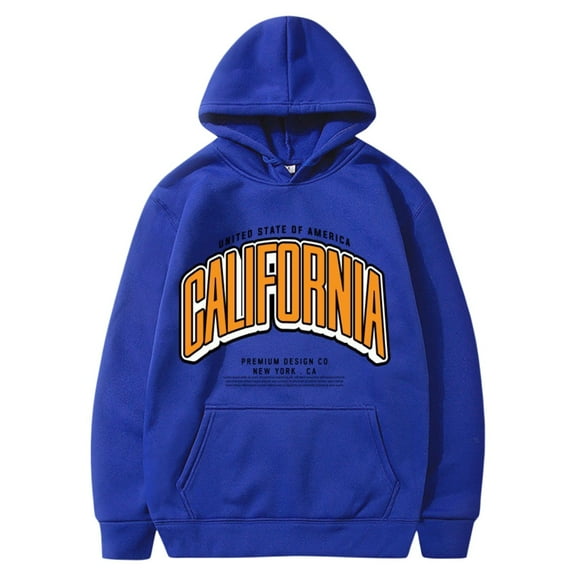 sususu Pullover Hoodies for Men Black Stylish Hoodies And Sweatshirts For Comfortable Everyday Wear For Casual Outings And Active,Blue,M