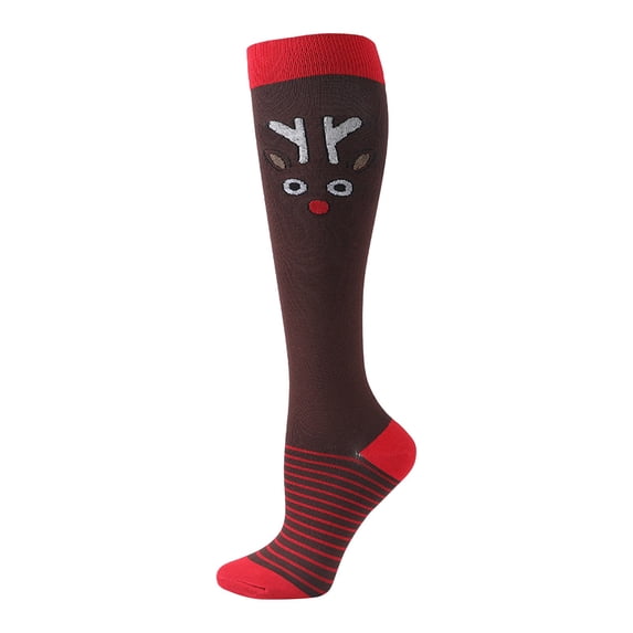 sususu Retro Socks,Exercise Stress Socks Elastic Socks Running Skipping Compression Socks Stockings Jacquard Calf Socks