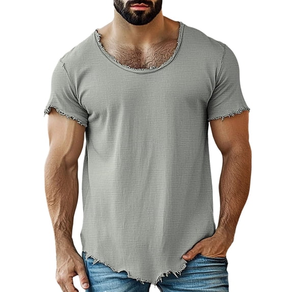 sususu Shirts for Men with Design , Mens Clothes , Men's Crew Neck Tee Shirt Soft Breathable Everyday Casual Comfort Wear