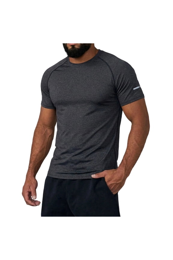 Short Sleeve Shirts for Men , Men Clothing , High Performance Reflective Men's T-Shirt for Outdoor Sports and Casual Everyday Wear