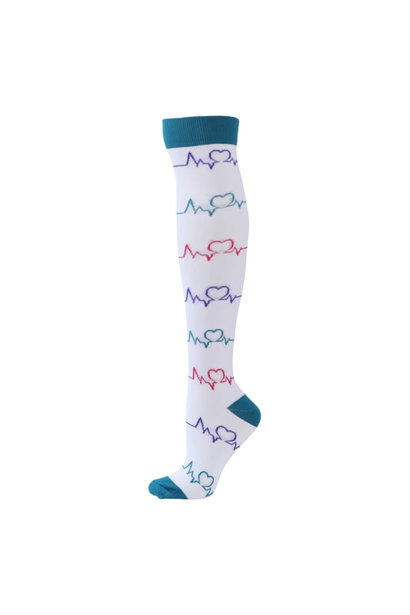 Snow Socks,Exercise Stress Socks Elastic Socks Running Skipping Compression Socks Stockings Jacquard Calf Socks