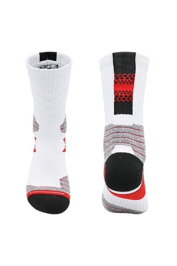Socks Fall,Youth High Top Basketball Socks for Kids Athletic Crew Socks With Arch Support Cushioned Sports Socks for Boys And Girls