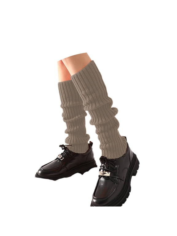 Socks for Boots Women Knee High,Knitted Over The Knee Socks With Metal Winter Warm Stockings Leg Warmers for Cold Weather Fashion Comfort