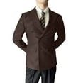 thumbnail image 1 of sususu Sportcoats and Blazers Men,Mens Suits 2 Piece,Double Linen Suit Jacket and Trousers Set for Wedding Beach Slim Fit Two Piece Casual Attire, 1 of 4