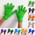 thumbnail image 1 of sususu Stretchy Mittens Sports Knitted Gloves Unisex Magic Gloves Winter Full Finger Elastic Warm Mittens for Women Men Khaki, 1 of 6