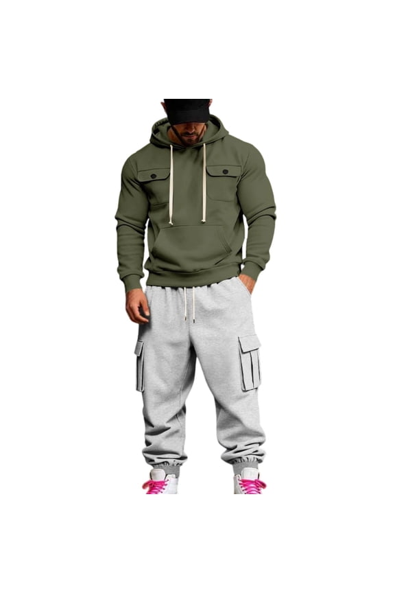 Suit for Men Slim Fit,Modern Tailored Fit Two Piece Business Suit Ensemble for Wedding Events And formal Occasions Featuring A Sophisticated Jacket With Matching Trousers - Army Green