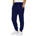 thumbnail image 1 of sususu Sweatpants For Men With Pockets,Men's Casual Pants Lightweight Comfortable Sweatpants For Everyday Wear In Spring Autumn Season Without Drawstring Design,Navy,XL, 1 of 5