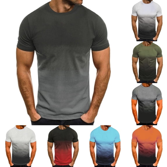 sususu T Shirts for Men Short Sleeve Pack Crewneck Cotton Blend Tee Shirt Loose Fit Undershirt Tee Tops Bulk Summer Trendy Athletic Short Sleeve Army Green XXXL