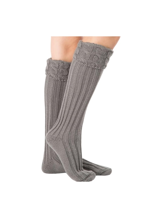 Thick Boot Socks,Warm Knitted Stockings Leg Warmers Foot Cover Boot Liners Cozy Winter Socks for Women And Girls Soft Yarn Textured Design