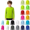 thumbnail image 1 of sususu Toddler Boys Swim Shirt Long Sleeve Rash Guard UPF 50+ Sun Protection Shirts for Kids Quick-Drying Light Green1 11-12 Years, 1 of 9