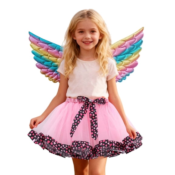 sususu Toddler Dresses 5T Girls Fairy Tutu Skirt With Detachable For Carnival Dance Performance And Party Dress Up Clothes for Girls