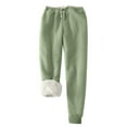 thumbnail image 1 of sususu Track Pants Men,Men's Winter Casual Trousers with Velvet Texture and Adjustable Drawstring for Comfort and Warmth - Green, 1 of 7