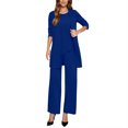 thumbnail image 1 of sususu Track Suits for Women Set,Sets for Women Elegant Women's Trousers Suit Set Formal Workwear Business Attire Comfortable and Pants Outfit for Career Women - Blue, 1 of 8
