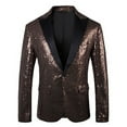 thumbnail image 1 of sususu Travel Blazer Men,Christmas Sport Coat for Men,Elegant Holiday Sequin Dress Suit Jacket for Festive Celebrations and formal Events With Stylish Design and Comfortable Fit, 1 of 2