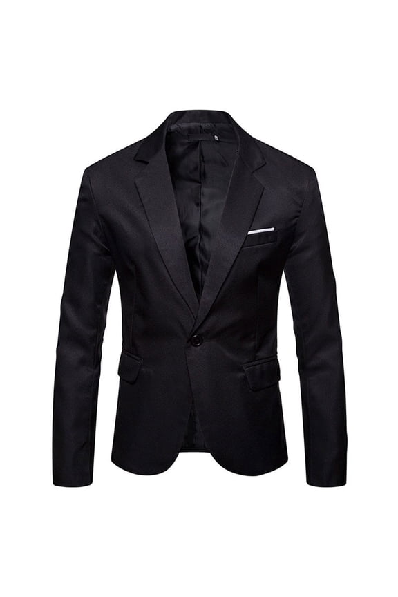 Travel Blazer Men,Mens Suit Jacket Slim Fit,Solid Color Casual Slim Fit Suit Jacket With Vented Tailoring for Wedding Banquet and Business Events