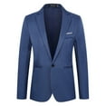 thumbnail image 1 of sususu Travel Blazer Men,Mens Suits Slim Fit 2 Piece,Slim Fit Button Tuxedo for Business formal Wedding Party and Homecoming Events, 1 of 2