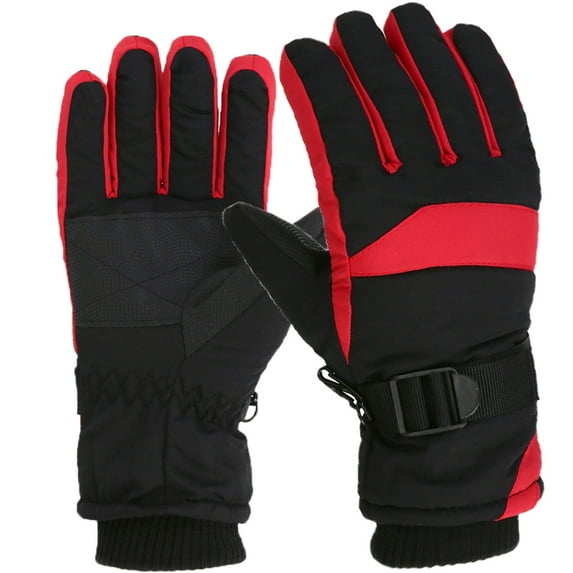 sususu Unisex Winter Skiing Gloves,Winter Outdoor Kids Snow Skating Snowboarding Windproof Warm Gloves for 11 To 16 Years Old Young Boys Girls