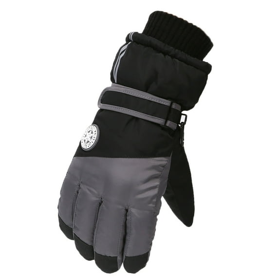 sususu Warm Ski Gloves,Winter Outdoor Kids Snow Skating Snowboarding Windproof Warm Gloves for 15 To 18 Years Old Young Boys Girls