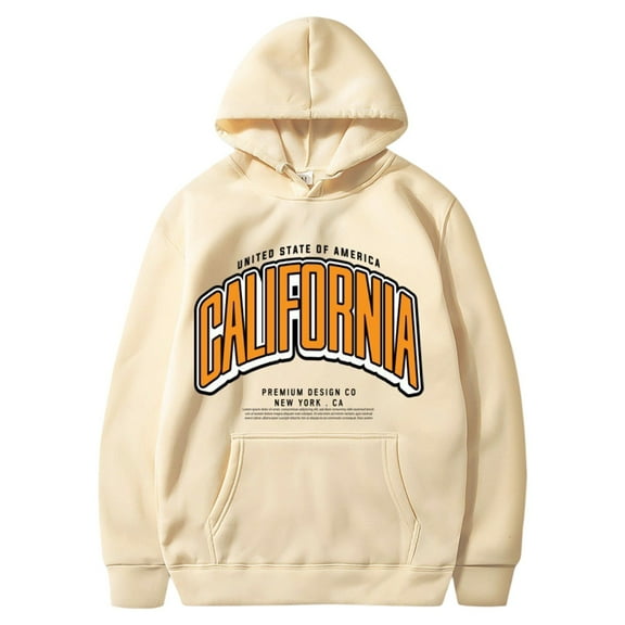 sususu Winter Hoodies for Men Stylish Hoodies And Sweatshirts For Comfortable Everyday Wear For Casual Outings And Active,Beige,M