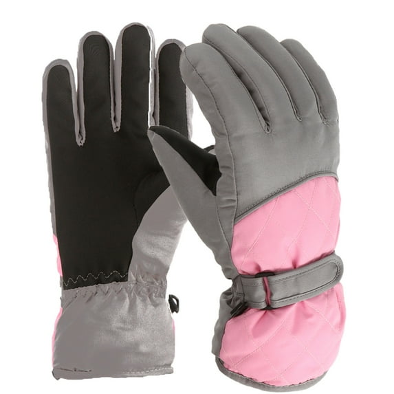sususu Winter Waterproof Ski Gloves,Winter Windproof Warm Gloves Boys Outdoor Skating Snow Kids Ski Girls Gloves Snowboarding Kids Gloves Mittens