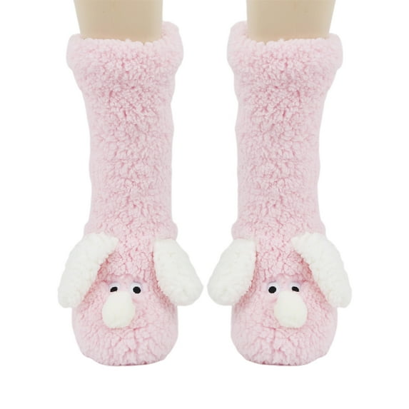 sususu Women'S Winter Socks,Soft Thermal Crew Socks for Home Sleeping And Winter Comfort Floor Traction Fuzzy Lined Warmth