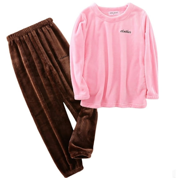 sususu Womens 2 Piece Lounge Set,Fashion Clothing Soft Set Cozy Winter Sleepwear Two Piece Pajamas Comfortable Pullover And Loose Fit Pants For Women - Pink4