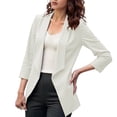 thumbnail image 1 of sususu Womens Blazers Dressy Casual,Petite Blazers for Women,Plus Size Lightweight Long Sleeve Open Front Business Casual Jacket for Everyday Wear - White, 1 of 5