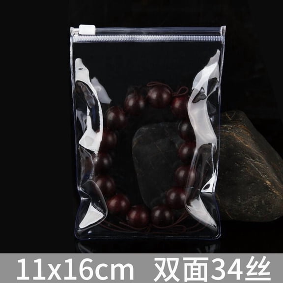 suxuMhao 10 Pcs 4.46.3 In Clear PVC SelfSealing Storage Bag, Ring Zipper Pouch, Reclosable Plastic Bags for Bracelets, Necklaces, Trinkets, Jewelry Gift Packaging and Accessories Organizer