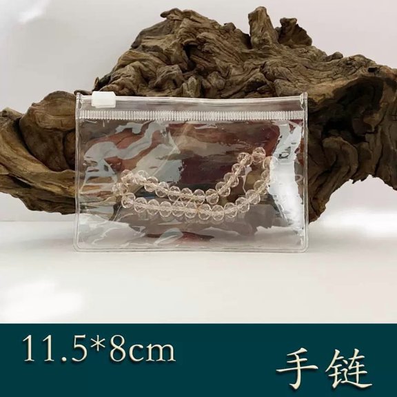 suxuMhao 10 Pcs 4.63.2 In Clear PVC SelfSealing Storage Bag, Ring Zipper Pouch, Reclosable Plastic Bags for Bracelets, Necklaces, Trinkets, Jewelry Gift Packaging and Accessories Organizer
