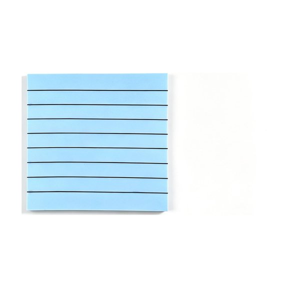 suxuMhao 10 Pcs 50 Sheets 33 Inch Sticky Notes, PET Semi Transparent Waterproof Self Adhesive Post Notes, Blue Memo Pads, Removable Sticky Pads for Marking, Planning, Reminder & Daily Use A
