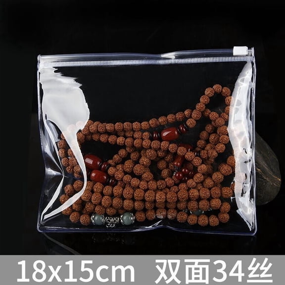 suxuMhao 10 Pcs 76 In Clear PVC SelfSealing Storage Bag, Ring Zipper Pouch, Reclosable Plastic Bags for Bracelets, Necklaces, Trinkets, Jewelry Gift Packaging and Accessories Organizer
