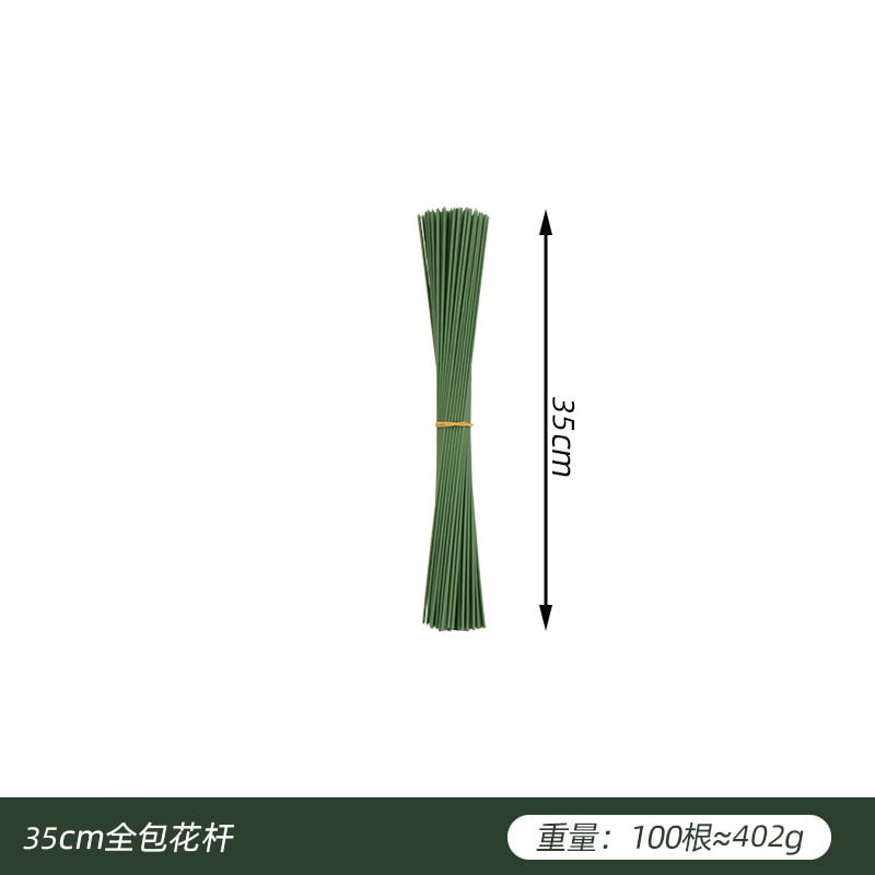suxuMhao 14 Gauge Floral Wire, 13.7IN Green Floral Stem Wire Sticks, 200 Pcs Bendable Craft Wire for Flowers, Floral Stem Wire, Flower Wire, Stem Wire, Flower Stem Wire, Flexible Floral Craft Wire