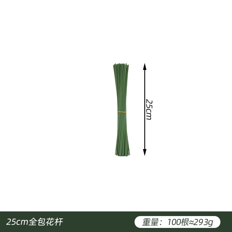 suxuMhao 14 Gauge Floral Wire, 9.8IN Green Floral Stem Wire Sticks, 200 Pcs Bendable Craft Wire for Flowers, Floral Stem Wire, Flower Wire, Stem Wire, Flower Stem Wire, Flexible Floral Craft Wire
