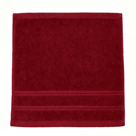 suxuMhao 2 pcs 13.813.8 Inch Dark Red Cotton Washcloths, Thick Soft Absorbent Square Face Towels, Reusable Terry Cloth Towels for Bathroom, Spa, Gym, Kitchen and Household Daily Cleaning Use