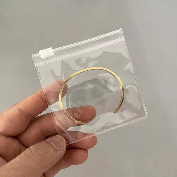 suxuMhao 30 Pcs 3.23.2 In Clear PVC SelfSealing Storage Bag, Ring Zipper Pouch, Reclosable Plastic Bags for Bracelets, Necklaces, Trinkets, Jewelry Gift Packaging and Accessories Organizer