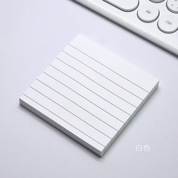 suxuMhao Adhesive Notes 3x3in White - 8 Packs Self-Stick Notes, 80 Sheets Per Pad Lined Sticky Memo, Annotation Tabs Reminder Tabs for Home Office, Total 640 Sheets Sticky Notes