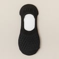thumbnail image 1 of suxuMhao Argyle Pattern Style No-Show Socks, Footie Socks Invisible Liner Socks Low-Cut Socks With Silicone, Summer Thin & Breathable, Black, One Size Fits Most, 5 Pairs Comfortable Daily Wear, 1 of 2