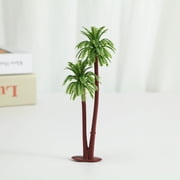 suxuMhao Artificial Coconut Trees,10 Pcs 4in Mini Fake Coconut Tree,Dark Green+Brown,Scene Model Tree,Sand Table Model Tree, Faux Trees,Simulated Tree,Mini Coconut Tree for Home & Scene,Style 3