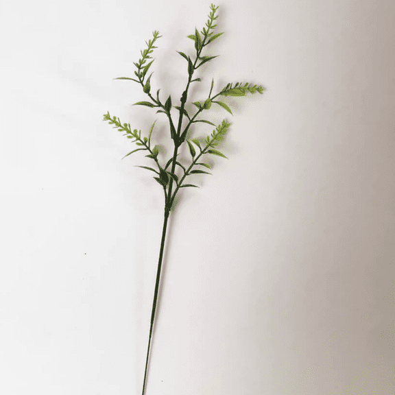 suxuMhao Artificial Flower, 10 Stems 12 Inches Fake Retro Simulated Lavender, Plastic Faux Lavender, Fake Lavender Vase Decor, Perfect for Home Decor, 5-Leaf Artificial Lavender Stems, Green