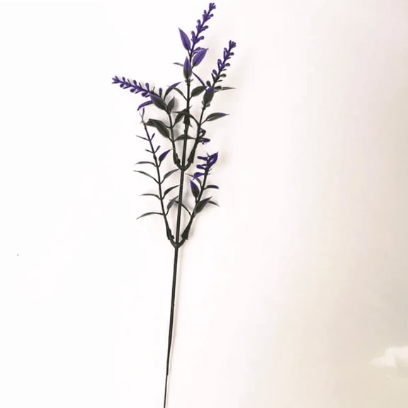 suxuMhao Artificial Flower, 20 Stems 12 Inches Fake Retro Simulated Lavender, Plastic Faux Lavender, Fake Lavender Vase Decor, Perfect for Home Decor, 5-Leaf Artificial Lavender Stems, Purple