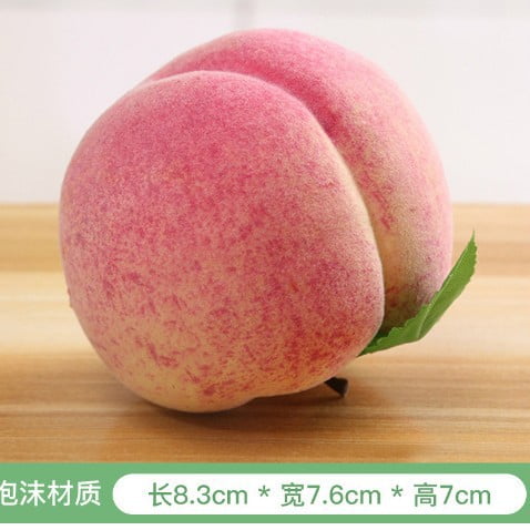 suxuMhao Artificial Fruits, Artificial Peach, 6 Pcs Pink Fake Fruits Faux Fruit Simulation Fruit,3.232.7IN Decorative Fruit & Vegetables for Home Decor Holiday Display Photography Props